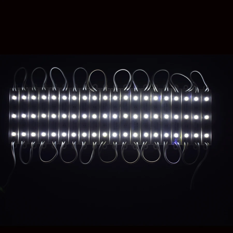50 шт./лот RGB светодиодный модуль света DC12V 5050 3 светодиодный s IP65 водонепроницаемый внутренний наружный рекламный светодиодный светильник с подсветкой