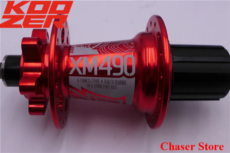 KOOZER XM490 MTB горный велосипед 6 Болт дисковый подшипник ступицы задние 135*10 142*12 мм QR через XD Freehub
