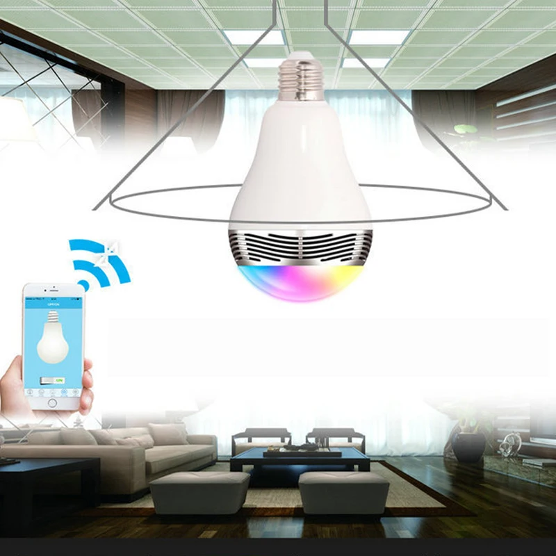 Умная RGB Светодиодная лампа с Bluetooth умное освещение яркая регулируемой яркостью