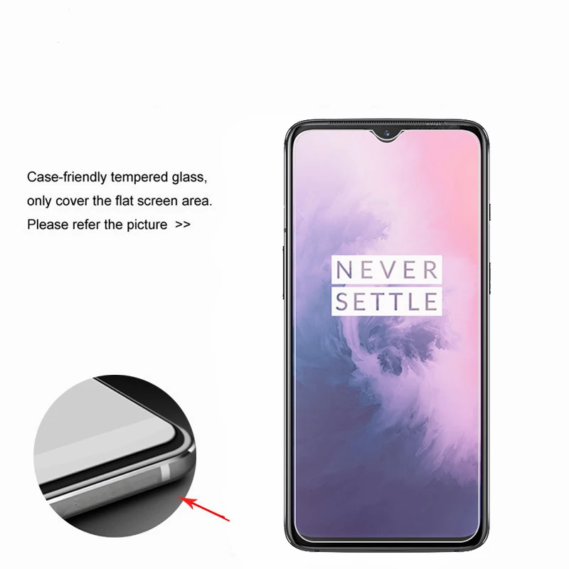 2 uds. De vidrio para Oneplus 7, vidrio templado Protector de pantalla para Oneplus 7, cristal para Oneplus 7, pel&iacute;cula protectora de pantalla de tel&eacute;fono Youthsay-2