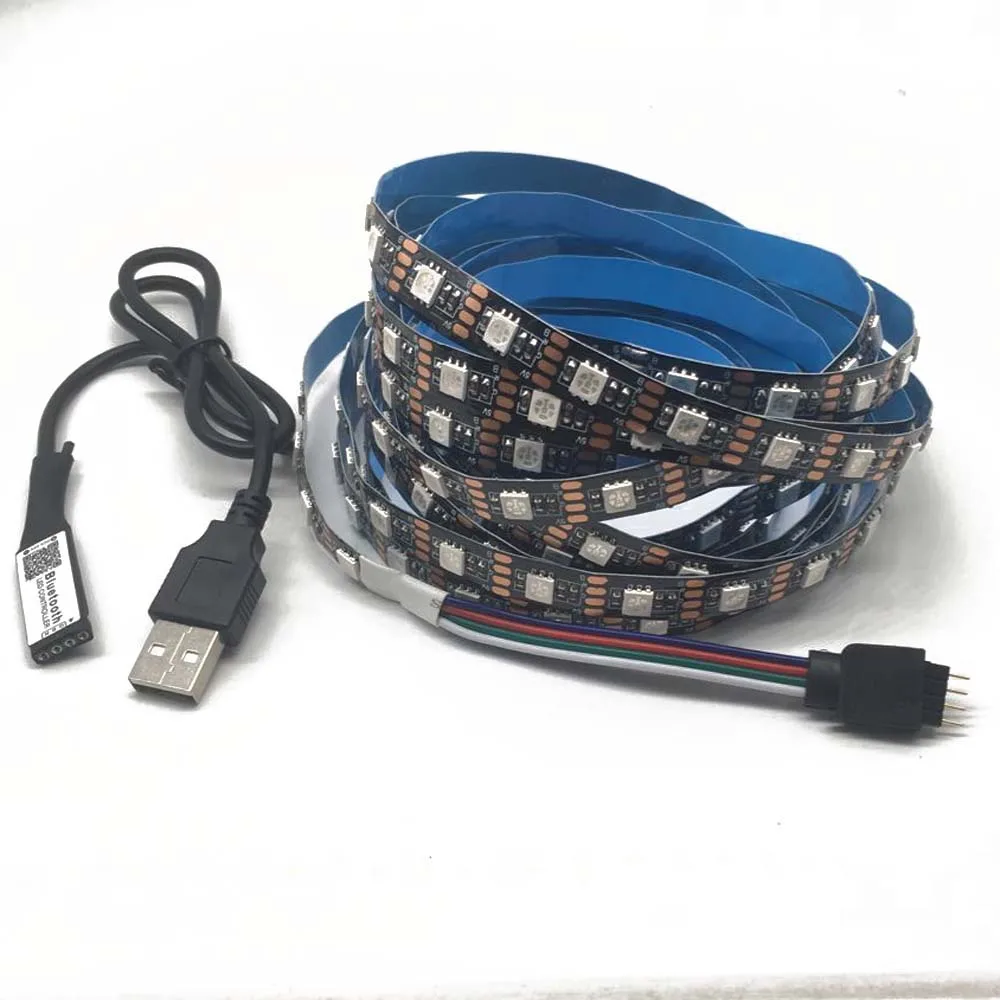 Светодиодная лента для подсветки телевизора RGB 5 V USB Power 5050 DC SMD HDTV настольных ПК