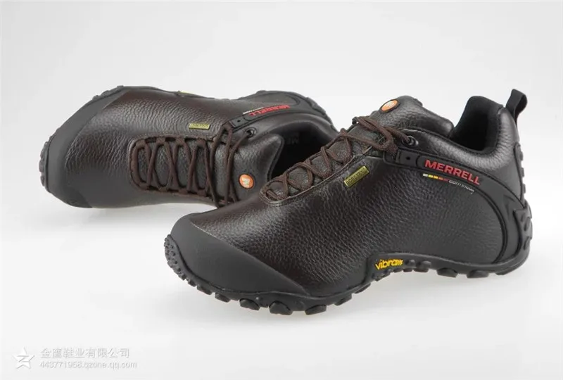 Новое поступление Merrell Мужская Уличная походная обувь, коричневая кожаная верхняя обувь