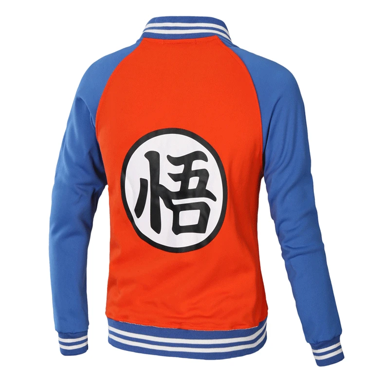 Новая Толстовка для косплея Dragon Ball Wukong со стоячим воротником, Мужская Лоскутная куртка с рукавом реглан, повседневная брендовая спортивная одежда