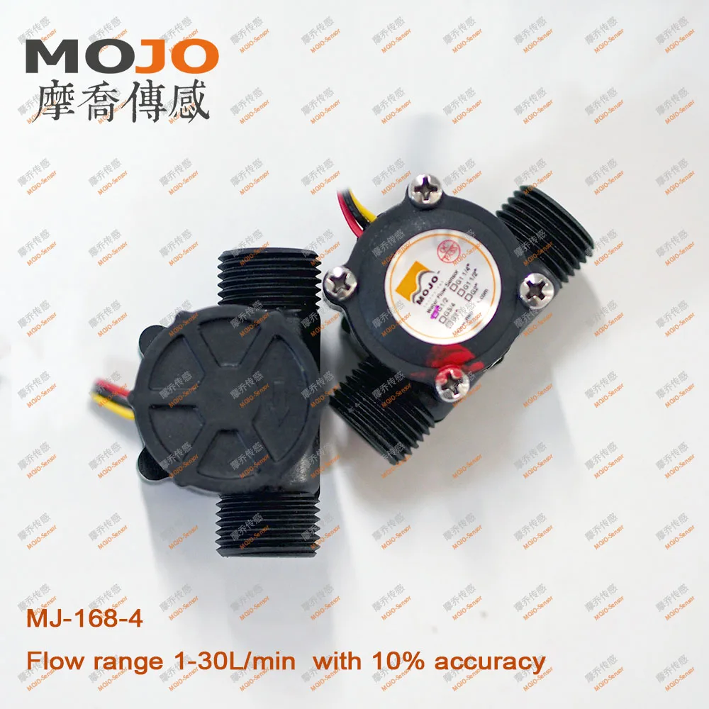 MJ 168 4(5 шт./лот) G1/2 &quotдатчик расхода воды нейлон 2 30 л/мин точный расходомер 10%