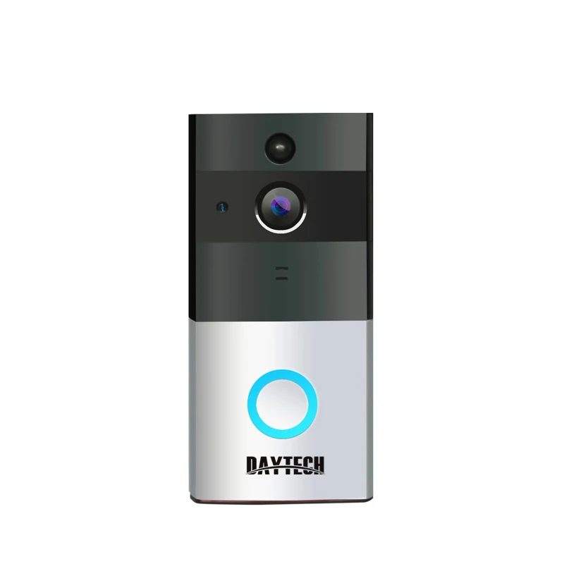 DAYTECH беспроводной WiFi видео дверной звонок камера IP Кольцо Дверной звонок двухстороннее аудио приложение управление iOS Android батарея питание карта опция - Цвет: VD01 No Battery