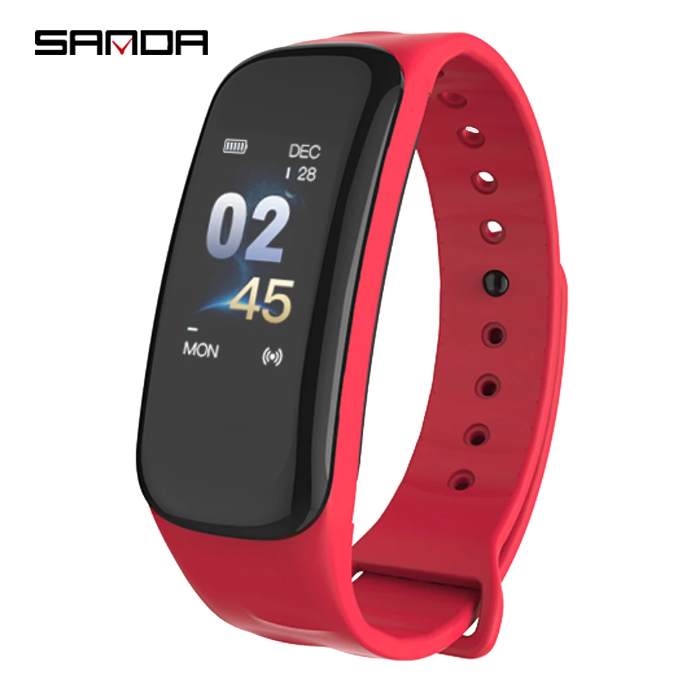SANDA Новые Смарт часы Bluetooth для мужчин женщин монитор здоровья спортивные наручные