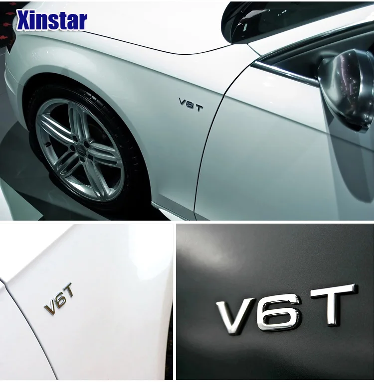 Наклейка на боковое тело автомобиля ABS Sline V6T V8T V10 эмблемы для Audi A1 A3 A4 A5 A6 A7 A8 S1 S3 S4 S5
