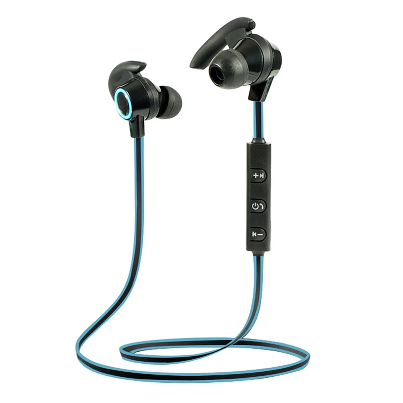 blue Спортивные наушники Bluetooth наушники гарнитура Водонепроницаемый с зарядкой для samsung Xiaomi IPhone Ipad - Цвет: blue