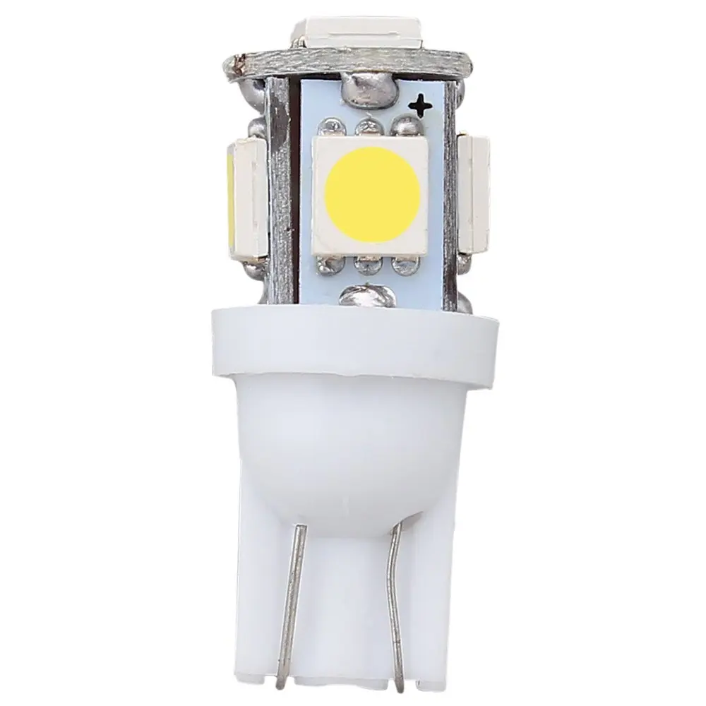 1 шт. светодиодный W5W T10 5050 5SMD 192 168 194 DC 12V белый светильник s автомобильный клиновая