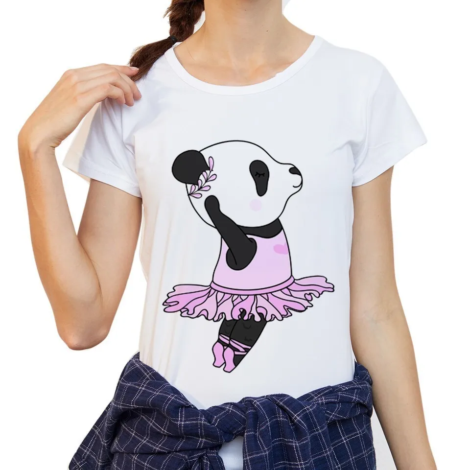 Новое поступление Футболка женская забавная балетная танцевальная футболка с