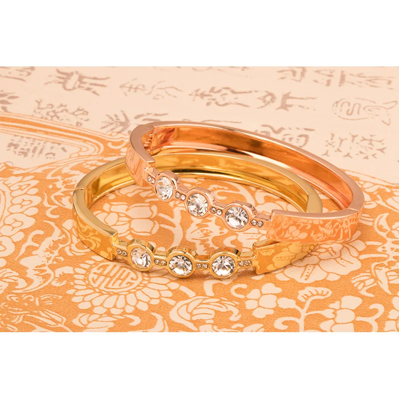 2017 Мода австрийского хрусталя розовое золото браслет для Для женщин любитель