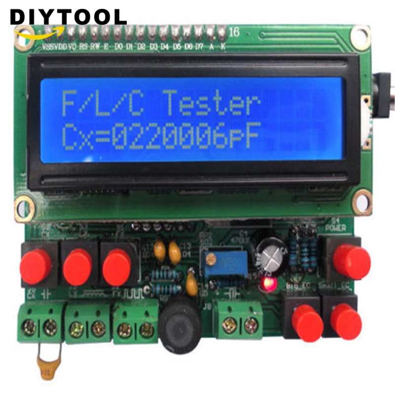 LCD цифровая частота счетчик Secohmmeter постоянной ёмкости универсальный конденсатор