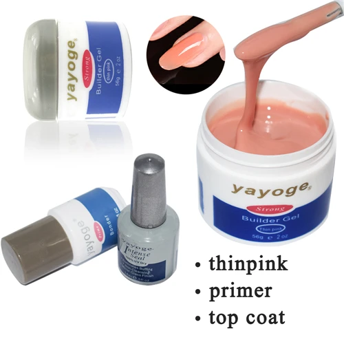 thin pink Yayoge UV Led гель лак для ногтей Набор для творчества набор гель лаков для ногтей Советы для наращивания пальцев быстрое строительство - Цвет: thin pink
