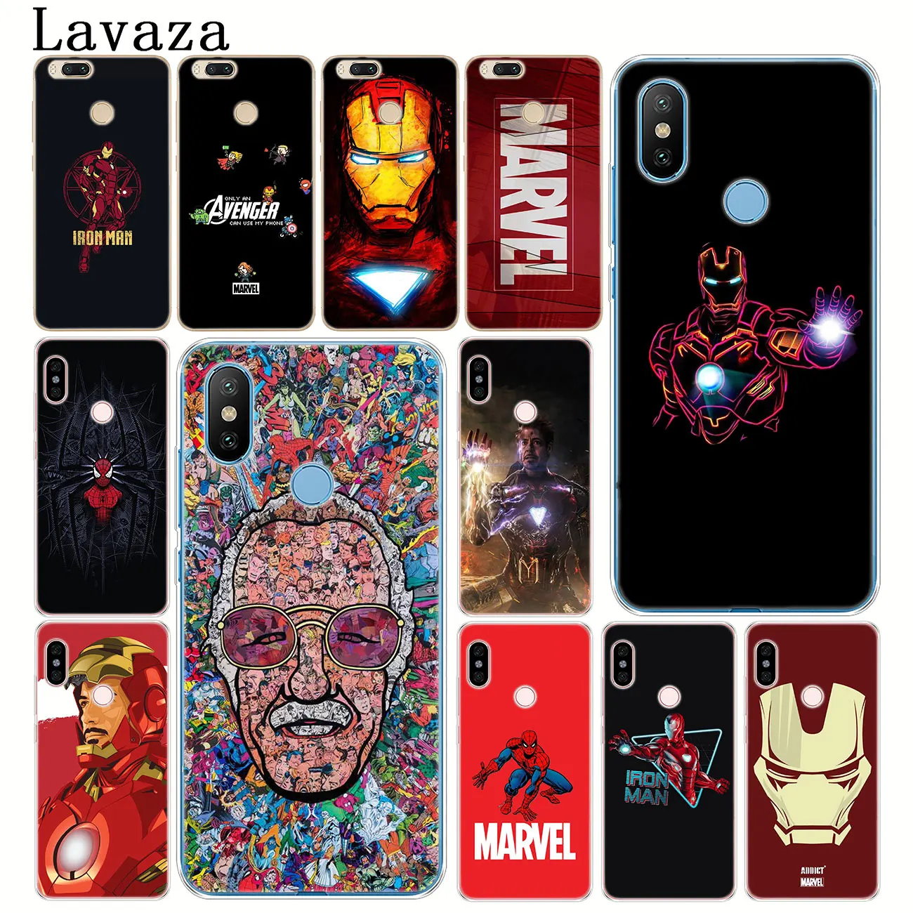 Твердый чехол для телефона Lavaza с человеком пауком Железным Marvel Xiaomi Redmi K20 8A 7A 6A Note 8