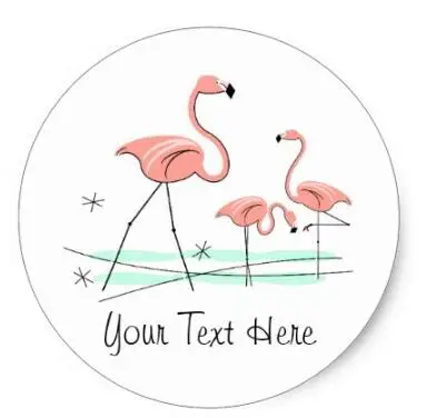 

1.5inch Flamingo Trio 2 Text sticker