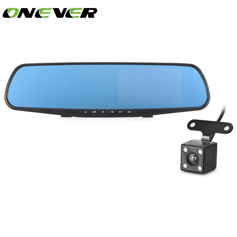 Автомобильный видеорегистратор Onever 1080P с двумя объективами камерой заднего вида