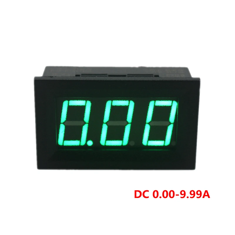 Мини цифровой усилитель метр Текущий ампер Панель амперметр DC 0.00 9.99a источника