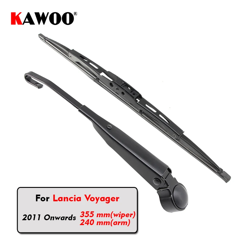 

KAWOO Car Rear Wiper Blades Back Window Wipers Arm For Lancia Voyager Hatchback (2011 Onwards) 355mm Auto Windscreen Styling