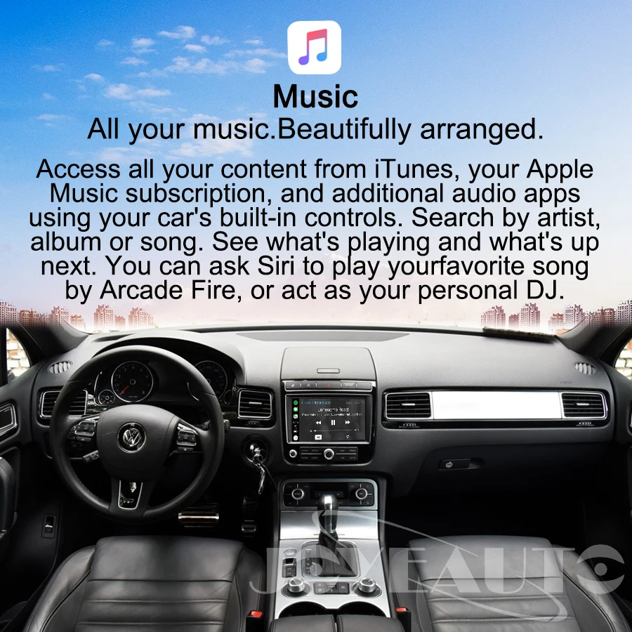 Joyeauto Wi-Fi Беспроводной Apple Carplay для Фольксваген Touareg 2010- 8 дюймов Android ваши зеркала и добавит позитива вашей поездке играть Поддержка спереди/сзади Камера