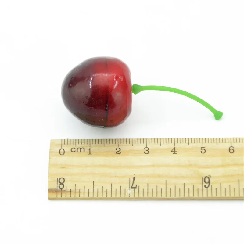Недорогие искусственные Искусственные Пены 10 шт. имитация фруктов вишни