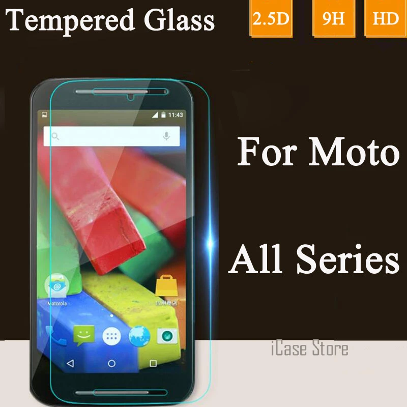 С уровнем твердости 9 H 2.5D закаленное Стекло Экран протектор для Moto E E2 Motorola G2 X