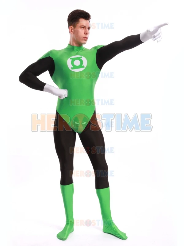Супергерой Зеленый Фонарь костюм самый популярный спандекс Взрослый Хэллоуин