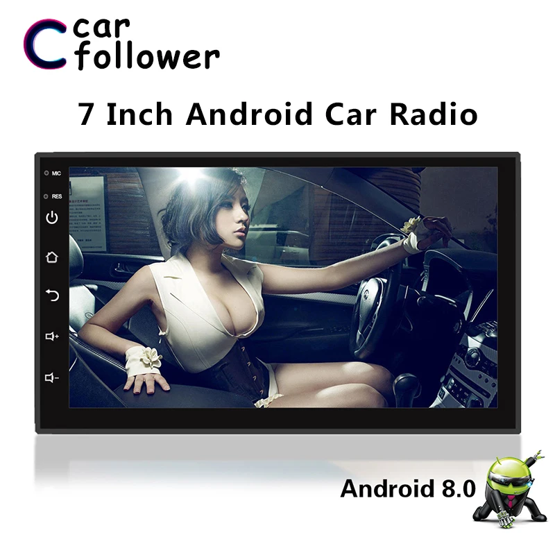 2 Din автомобильное радио GPS Android 8 0 Универсальный мультимедийный видео плеер 7 &quot2din