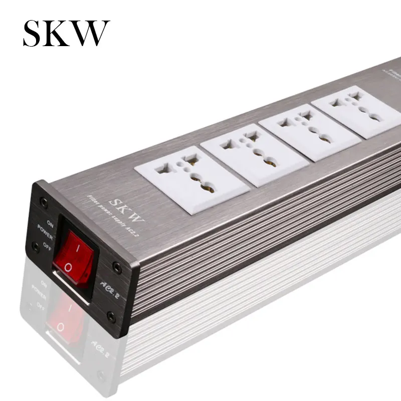 SKW 4 позиционный HIFI удлинитель Электронная розетка 220 В/50 Гц с независимой