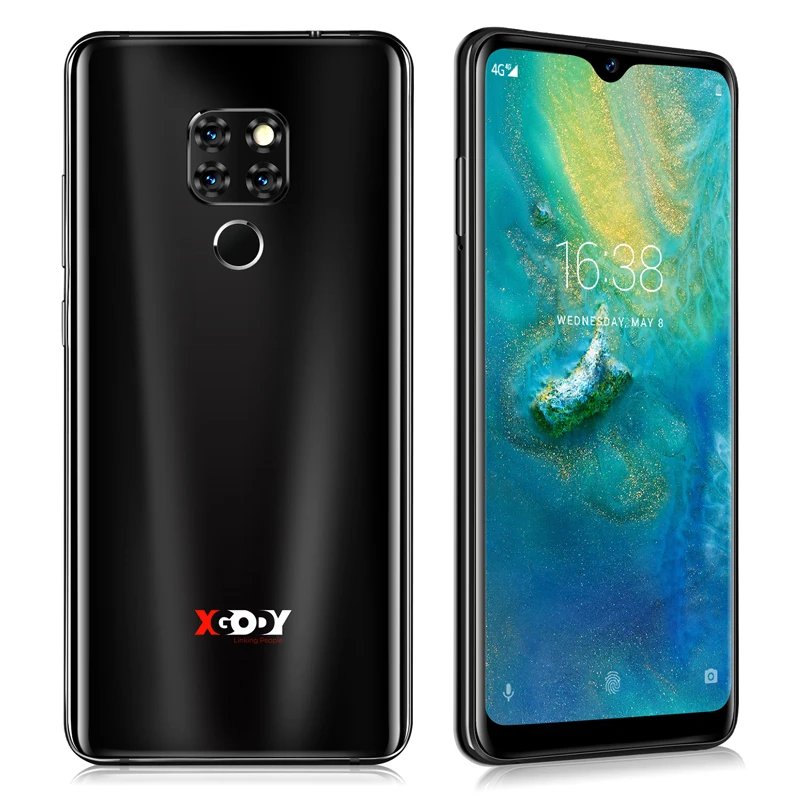 XGODY mate 20 двойной 4G Sim 6 26 &quot19:9 Смартфон Android 9 0 отпечаток пальца 2G 16G MT6737