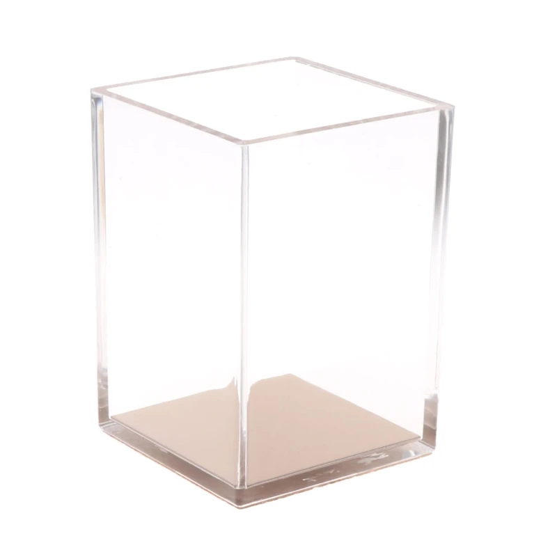

2022 New Desk Organizer Transparency Pencil Case Pen Container Rose Gold Cup Stationery