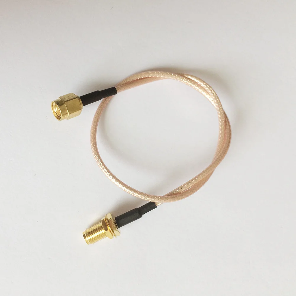 ALLISHOP 10 см RP SMA Male to Female прямой обжим 50-1 5 двойной экранированный посеребренный