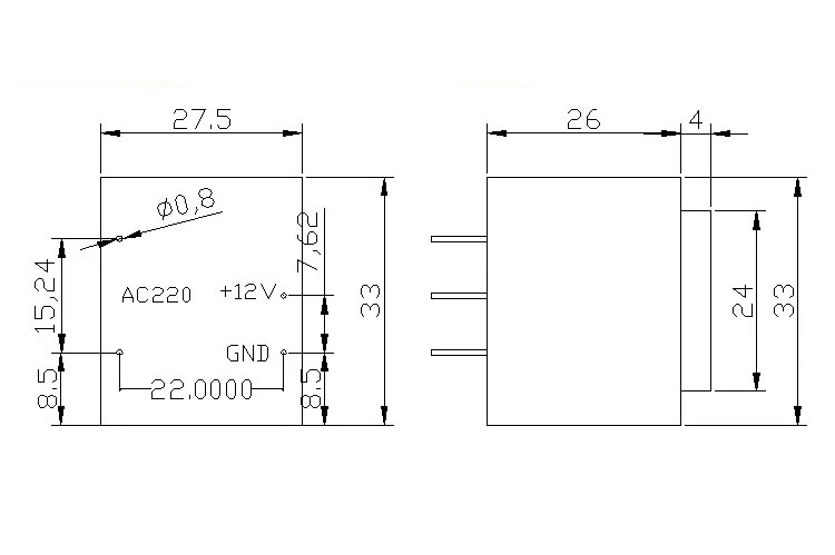 Импульсный модуль питания, трансформатор, Вход AC DC 85V~ 265 V, выход DC 5V 12V 24 V, максимальная выходная мощность 5W 10W 20W