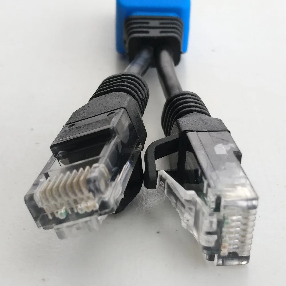 JTOEB UPoe кабель-комплект 2 RJ45 Сплиттер commbiner 2Poe IP-камера передачи от одного UTP cat5/6e
