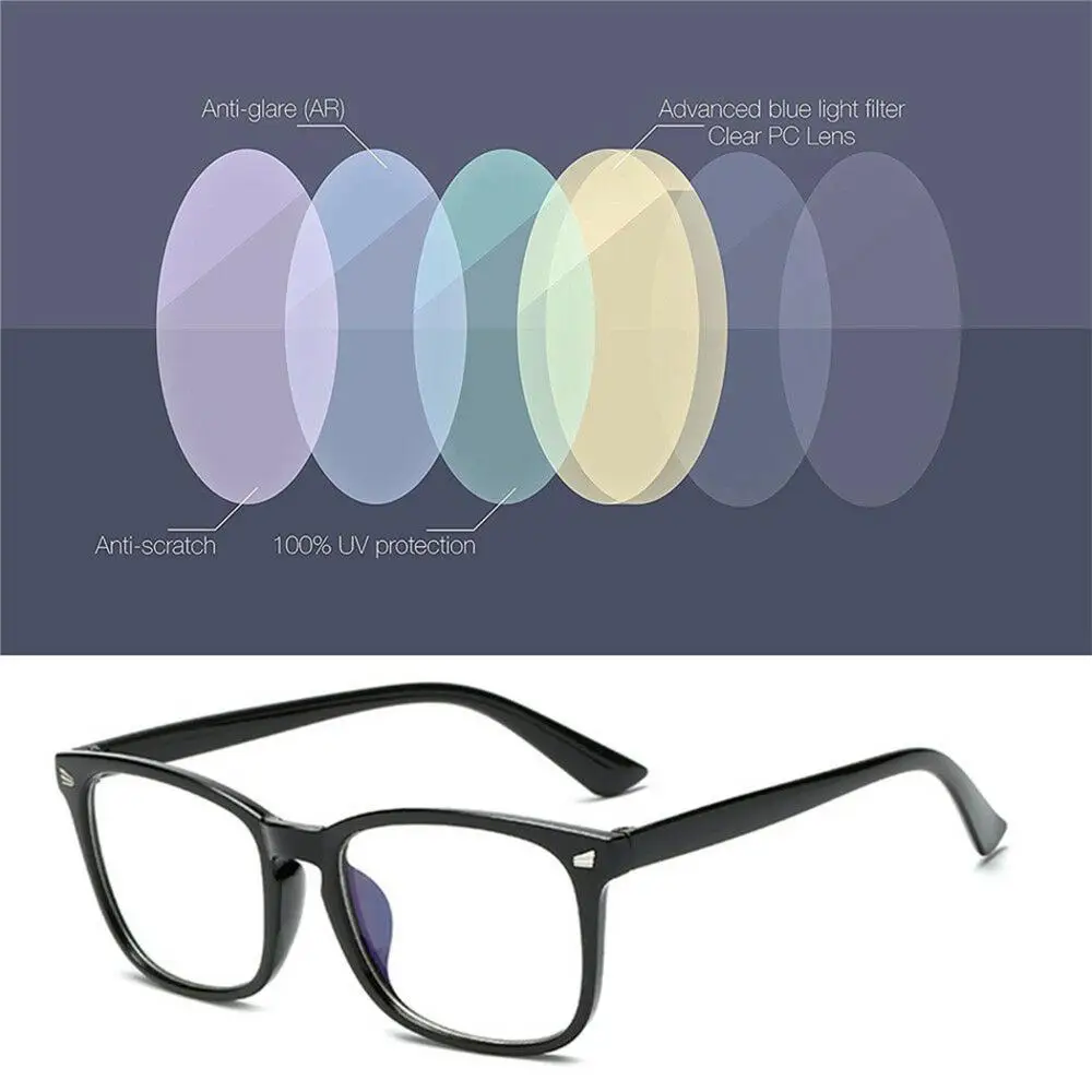 Очки для компьютера со специальным стеклом женщин в ретро стиле 15|Мужские