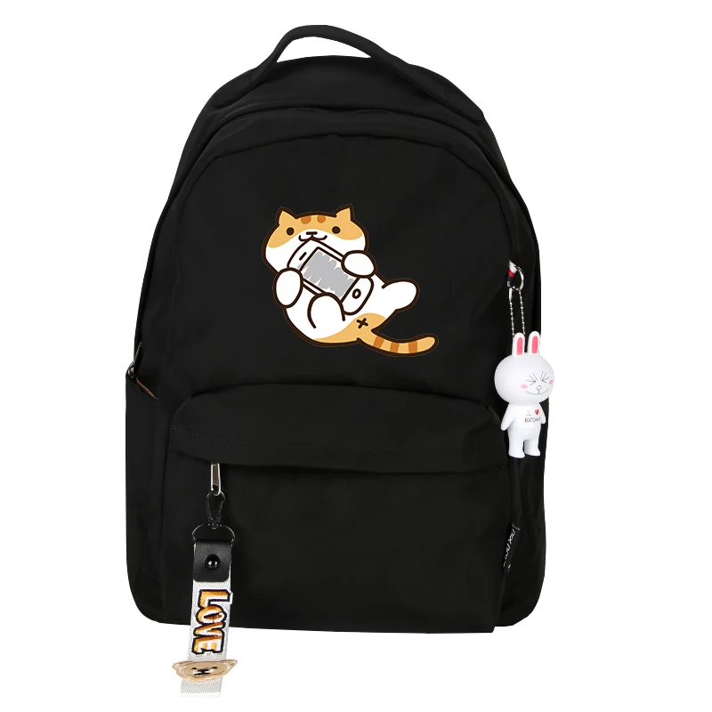 Высокое качество Неко Atsume Для женщин Cat Рюкзак kawaii милые рюкзак розовый школьные ранцы мультфильм дорожная сумка, рюкзак, рюкзак для ноутбука, рюкзак для
