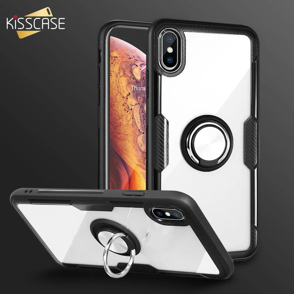 KISSCASE Магнитный Прозрачный чехол для Xiaomi redmi note 7 8 8SE 9 9SE держатель кольца Redmi Note 5 на