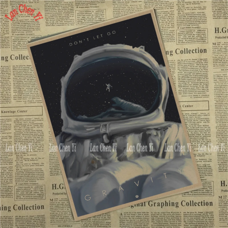 Классический фильм гравитационные винтажные постеры для дома Бар Гостиная Декор