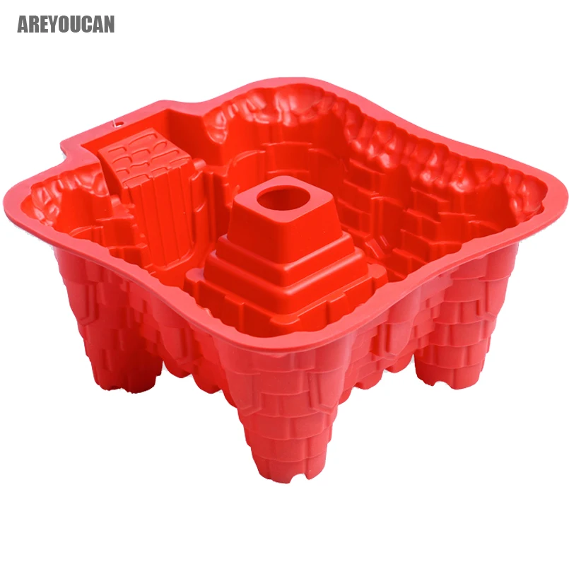 Пирог инструменты замок Форма 3D силиконовые формы торт мусс для выпечки печенья