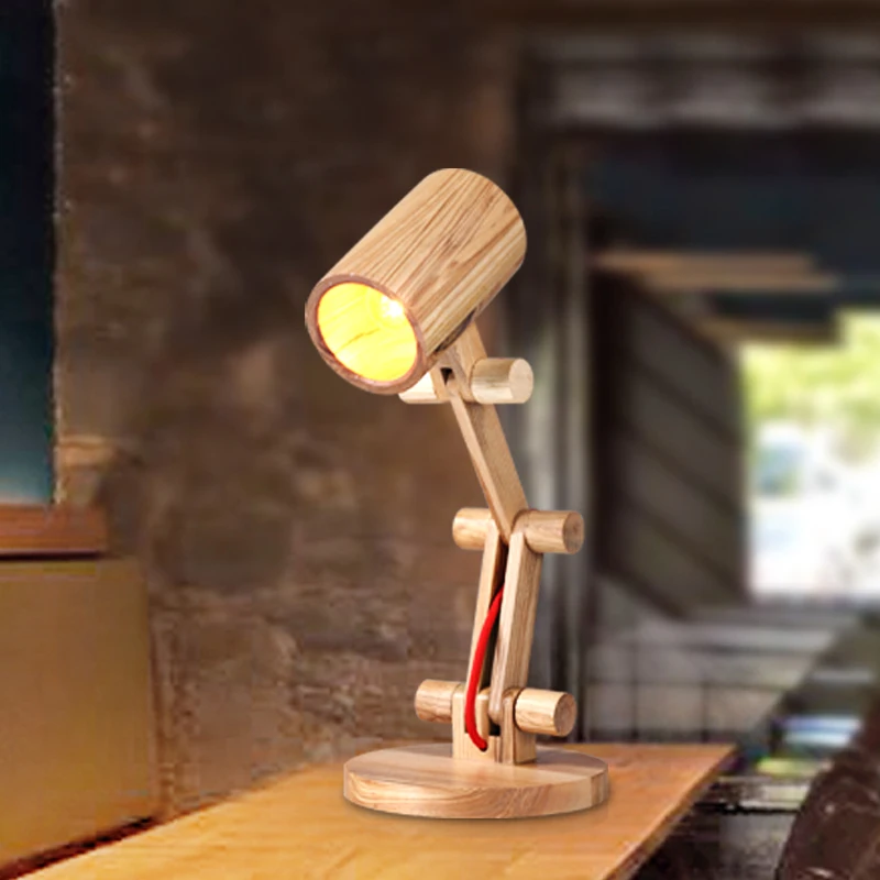 Скандинавский минималистичный Деревянный светильник для глаз