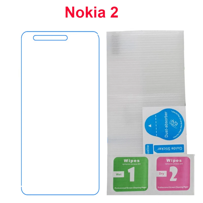 2 шт. защитная пленка для экрана Nokia закаленное стекло на телефон Nokia2 стеклянная