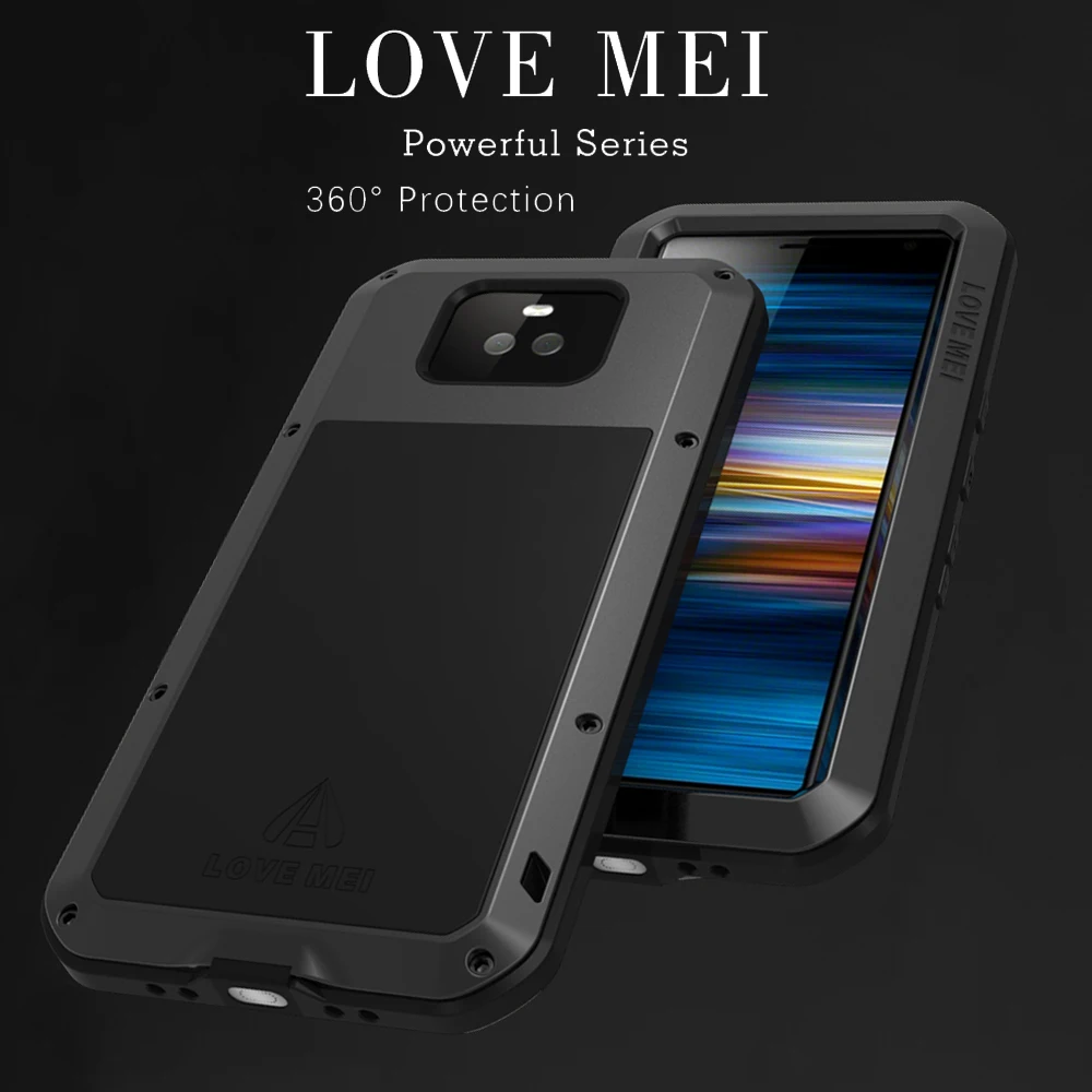 LOVEMEI Powerful Metal Waterproof Cover For Sony Xperia 10 Plus Case Full Body Back ShockProof Defender Phone |