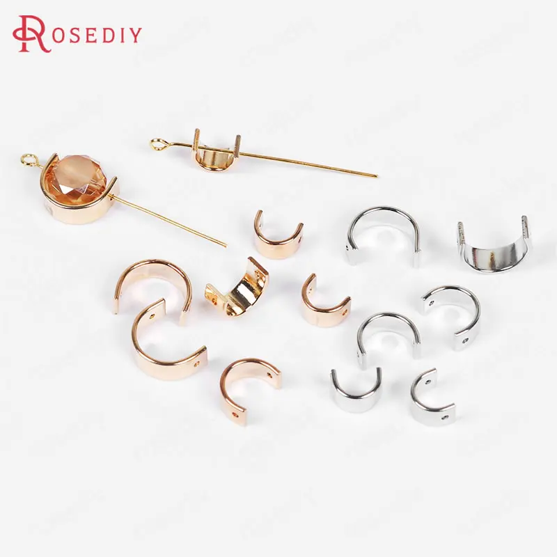 20 шт. латунные полукруглые бусины 6 мм 8 10 мм|earring accessories|diy jewelry findingsjewelry findings |