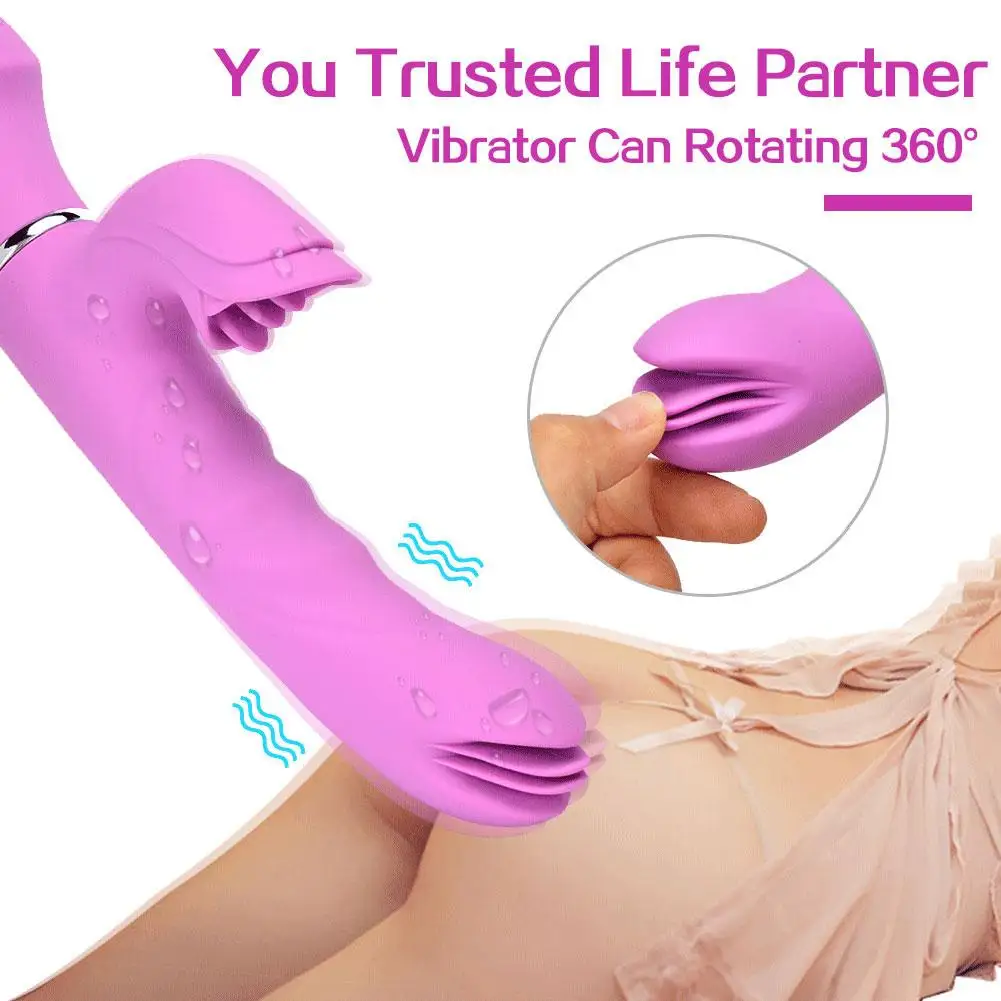 Вибратор силиконовый Стимулятор клитора заряжаемое Дилдо G Spot Массажер 360