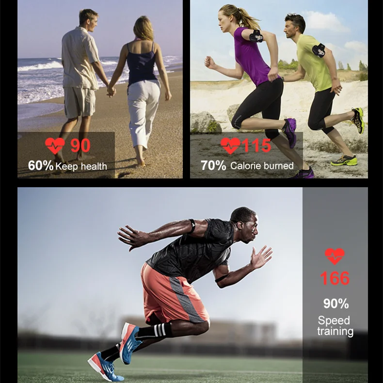 Фитнес-трекер активности смарт-браслет шагомер GPS спортивные часы с ремешком