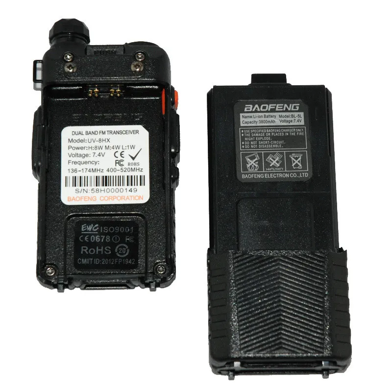 3800 мАч батарея UV5R портативная рация Baofeng 8 Вт портативное радио UV-5R