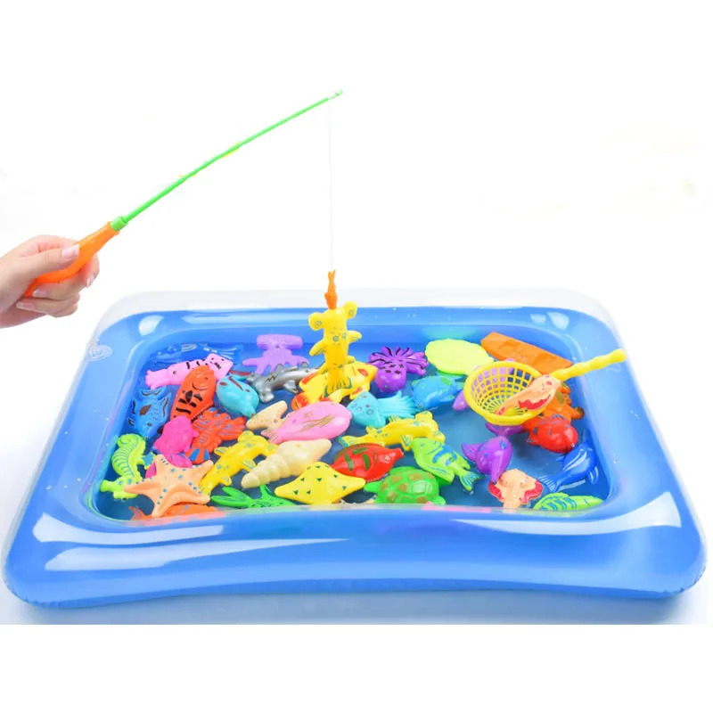 Детская Магнитная рыбалка родитель-ребенок интерактивные игрушки с