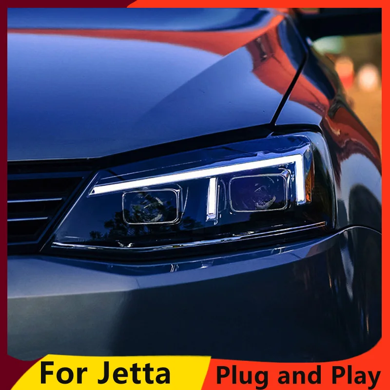 KOWELL Тюнинг автомобилей для vw jetta фары VW MK6 Глава лампы с светодиодный руководство
