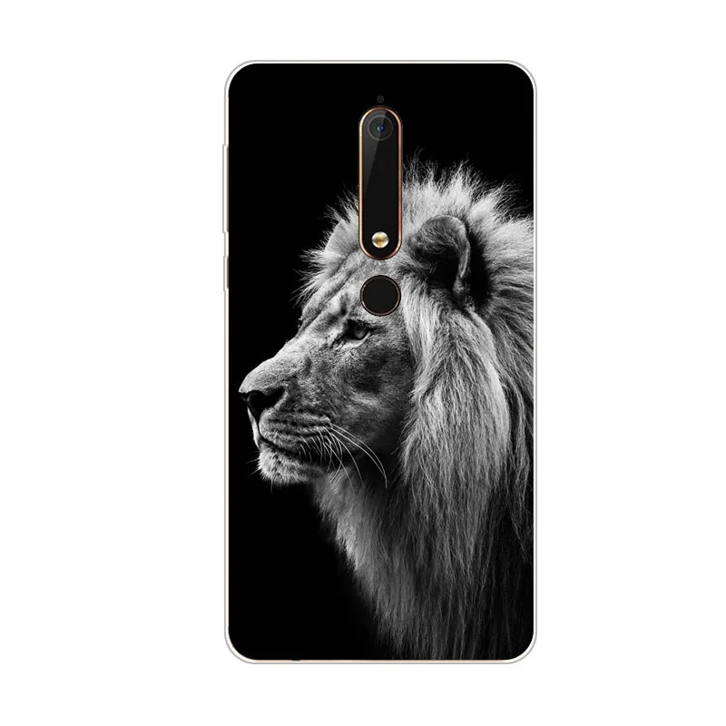 Для Nokia 6 2018 чехол силиконовый bandersnatch Живопись мягкий ТПУ задняя крышка для защиты