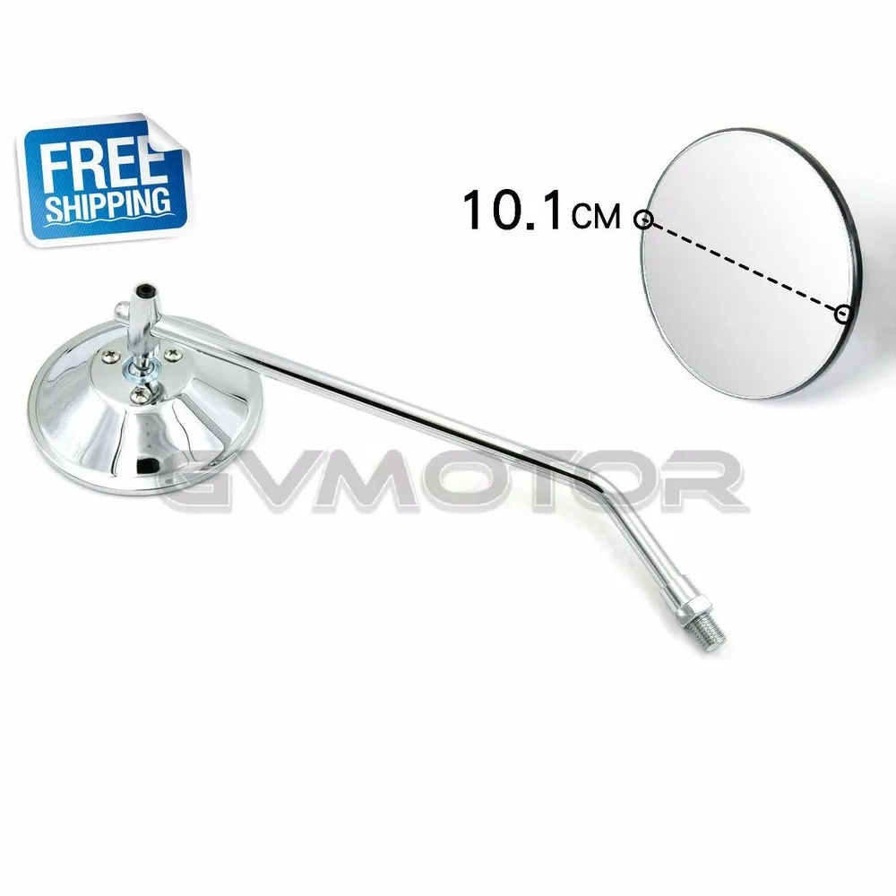 1х хромированное винтажное Кафе Racer 4 &quotзеркало заднего вида для Мотоцикла Suzuki