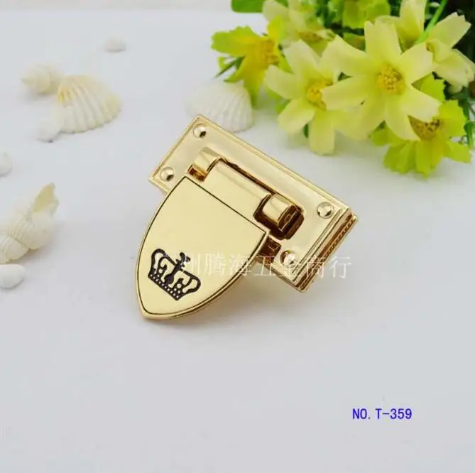 6pcs/lot Handbags luggage hardware accessories High-grade alloy Crown lock twist Luggage | Багаж и сумки
